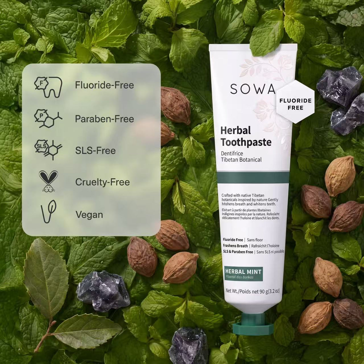 Herbal Mint Fluoride-free Toothpast